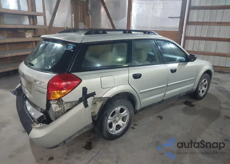 2007 Subaru Outback 2.5I Basic from USA, damaged, VIN 4S4BP61C877318395
